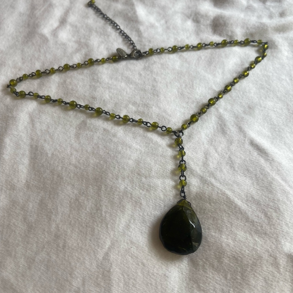 Retro Claire’s Choker Beaded Pendant Necklace